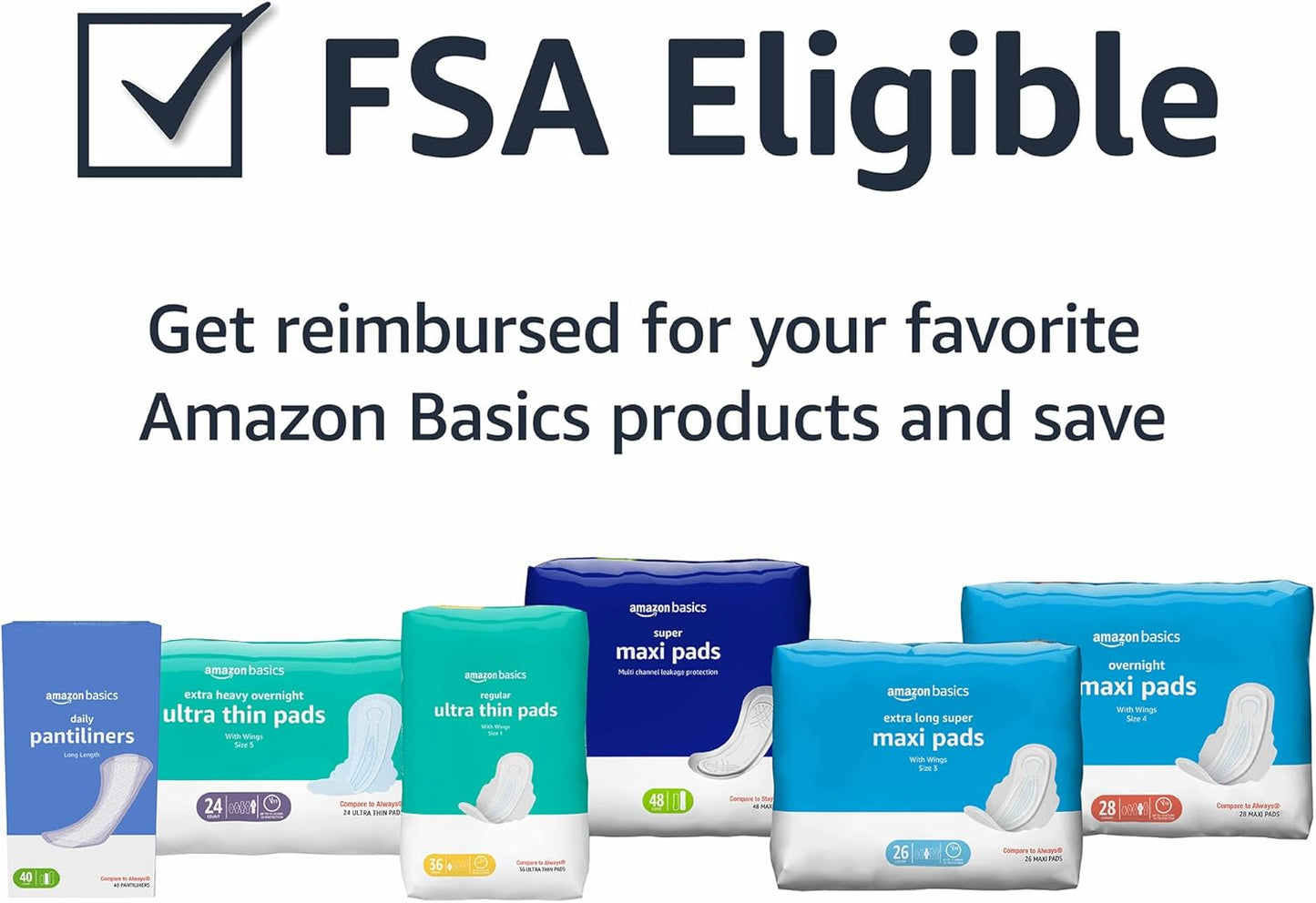 Thick Maxi Pads with Wings for Periods, Extra Heavy Overnight Absorbency