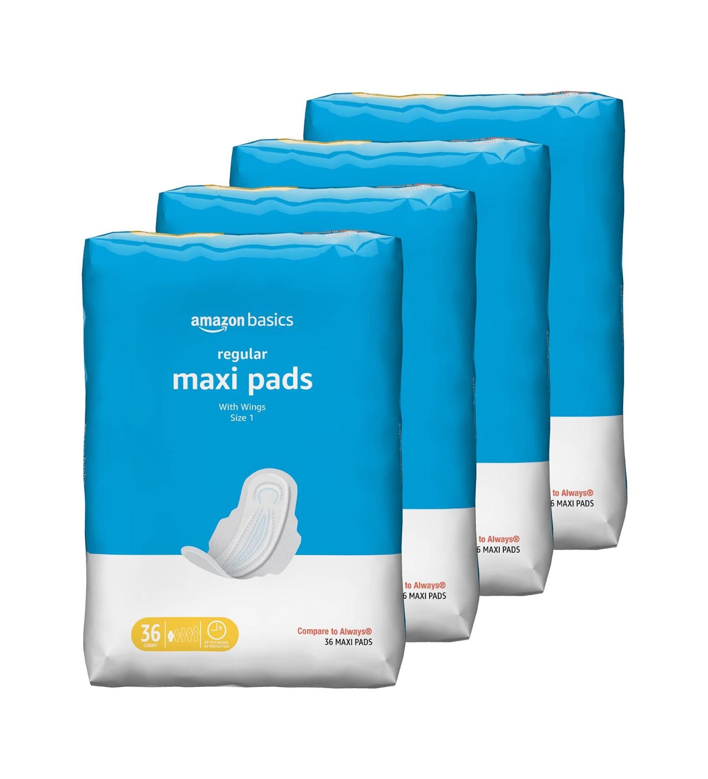 Thick Maxi Pads with Wings for Periods, Extra Heavy Overnight Absorbency