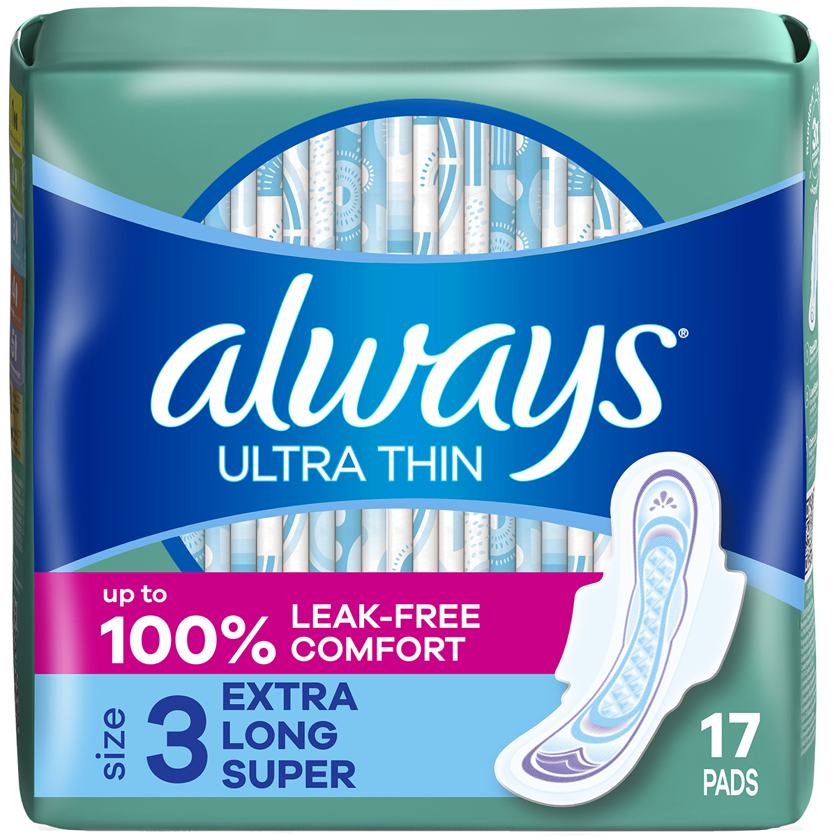 Regular Absorbency Feminine Pads for Women, Ultra Thin with Flexi-Wings