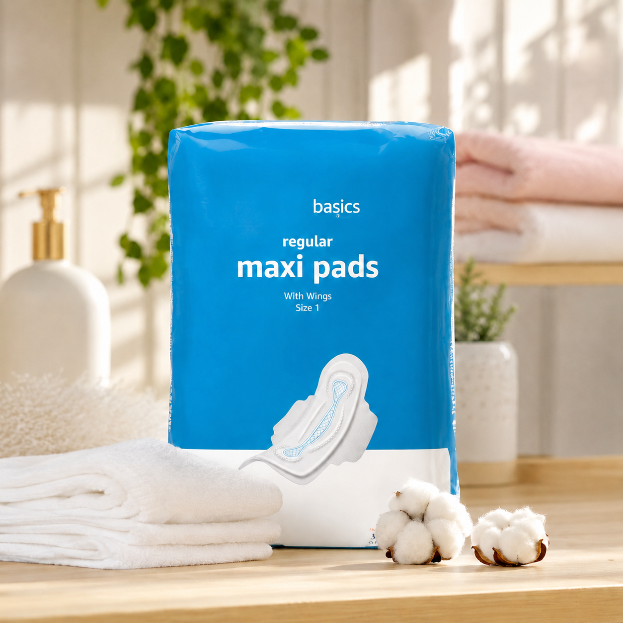 Daily Pantiliner, Feminine Pads for Women, Unscented, Leakage Protection