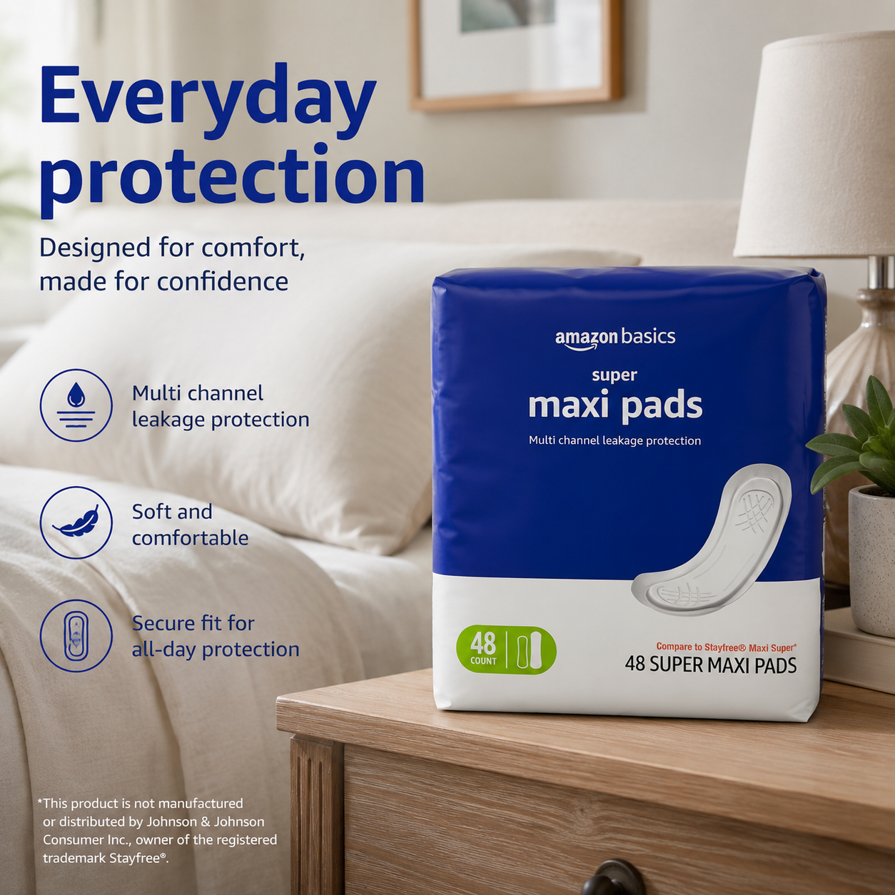 Maxi Pads For Periods- Thick, Super Absorbency