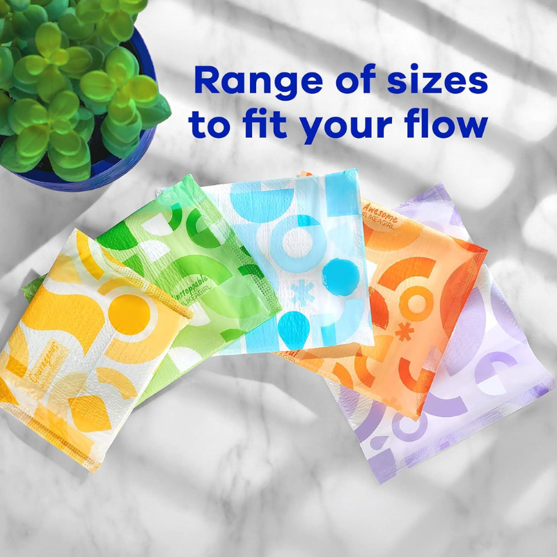 Regular Absorbency Feminine Pads for Women, Ultra Thin with Flexi-Wings